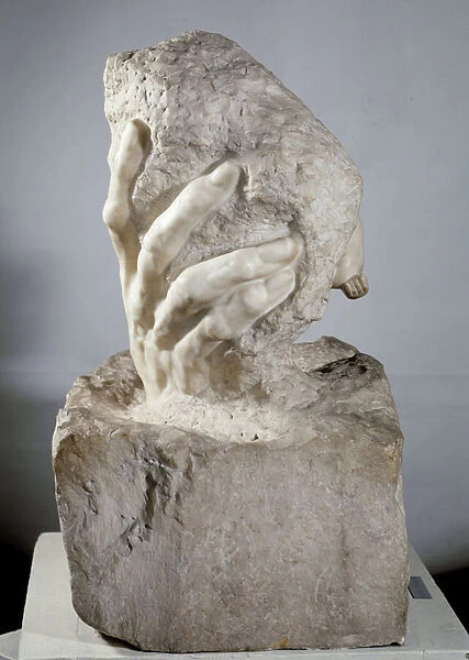 The Hand of God Marble sculpture by Auguste Rodin (1840-1917) 20th century Paris