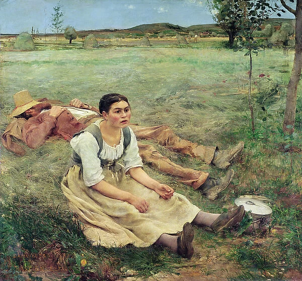 The Haymakers, 1877 (oil on canvas)