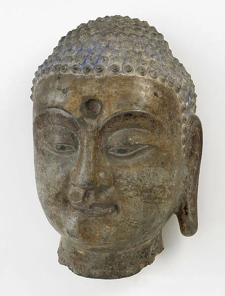 Head of the Buddha, Period of Division, 550-577 (limestone)