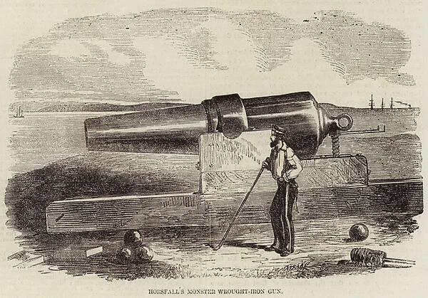 Horsfalls Monster Wrought-Iron Gun (engraving)
