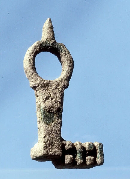 House door key found in excavations of Tiberius, late Roman - early Byzantine period