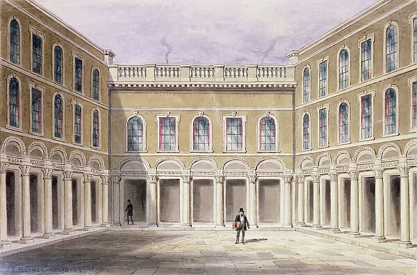 The Inner Court of Drapers Hall, 1854 (w  /  c on paper)