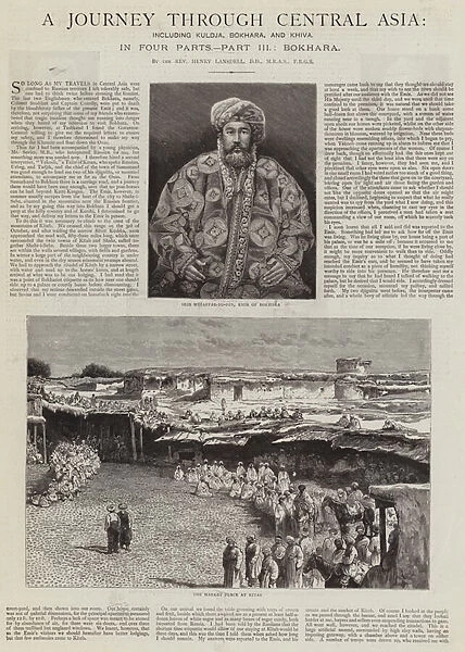 A Journey Through Central Asia, Bokhara (engraving)