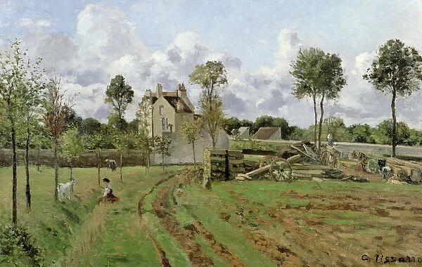 Landscape, Louveciennes, c. 1872 (oil on canvas)