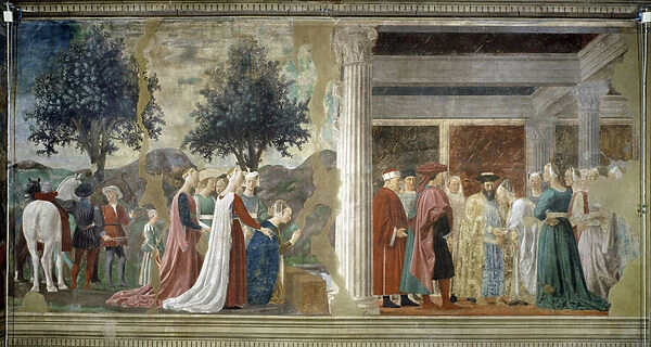 The Legend of the True Cross, detail of Adoration of the Holy Wood