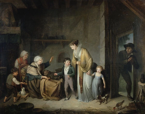The Lesson in Charity (oil on canvas)