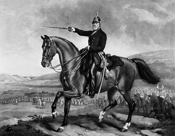 Major-General James Scarlett, 1855 (stipple engraving, coloured)