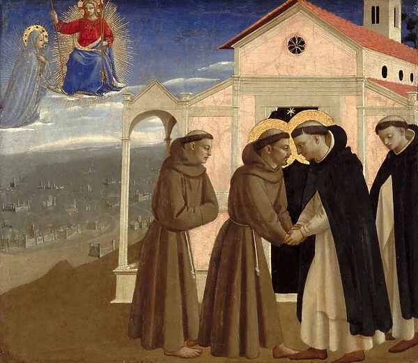 Meeting of Saint Francis and Saint Dominic (Scenes from the life of Saint Francis of