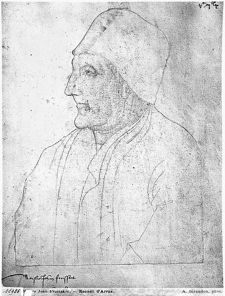 Ms 266 fol. 278 Maitre Jean Froissart (1333-1400  /  01) from The Recueil d Arras