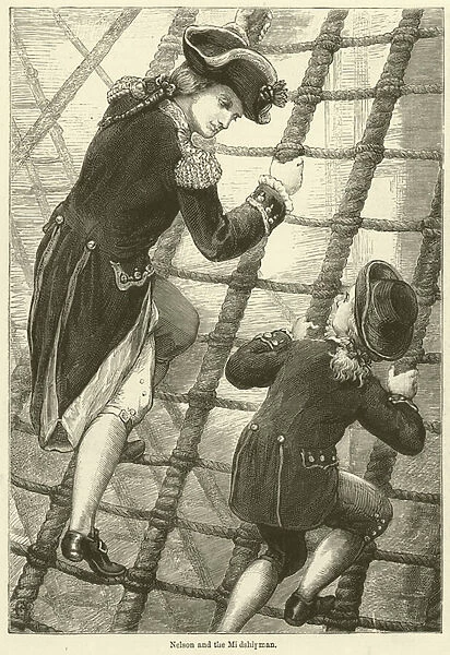 Nelson and the Midshipman (engraving)