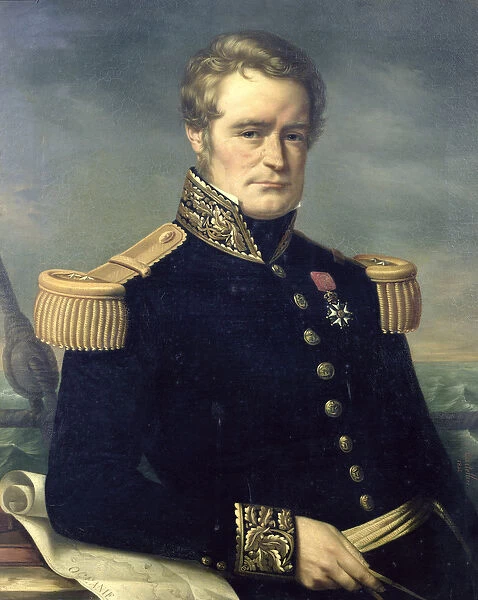 Portrait of Jules Dumont d Urville (1790-1842) 1845 (oil on canvas)
