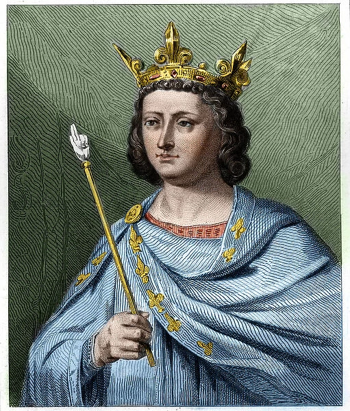 Portrait of Louis X le Hutin (1289 - 1316), King of France - in '