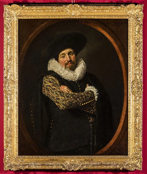 Portrait of a man, possibly Isaac Abrahamsz. Massa, c. 1622 (oil on canvas on wood panel)