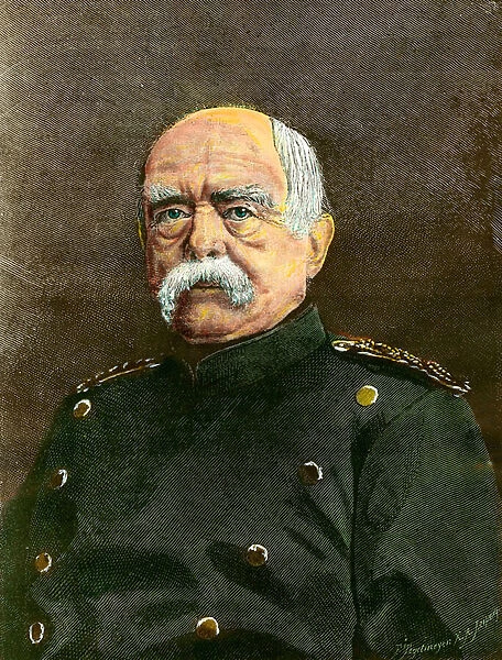 Portrait of Otto Von Bismarck (1815-1898) Chancellor of Prussia
