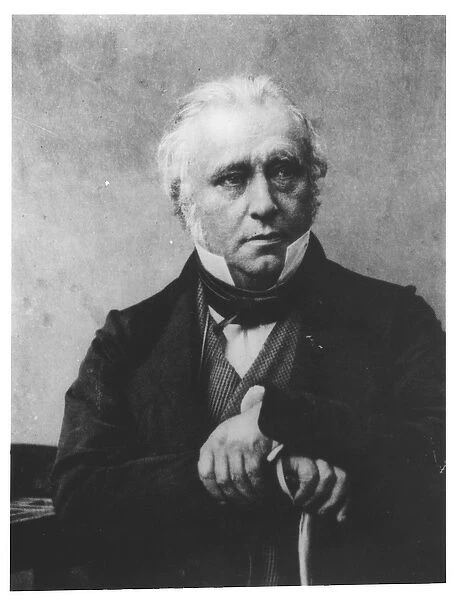 Portrait of Thomas Babington Macaulay, 1st Baron Macaulay (1800-1859) (b  /  w photo)