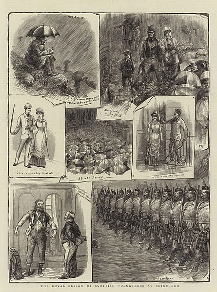 The Royal Review of Scottish Volunteers at Edinburgh (engraving)