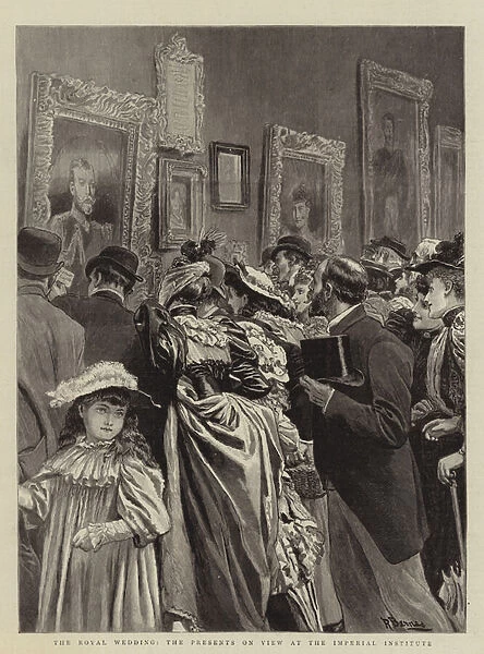 The Royal Wedding, the Presents on View at the Imperial Institute (engraving)