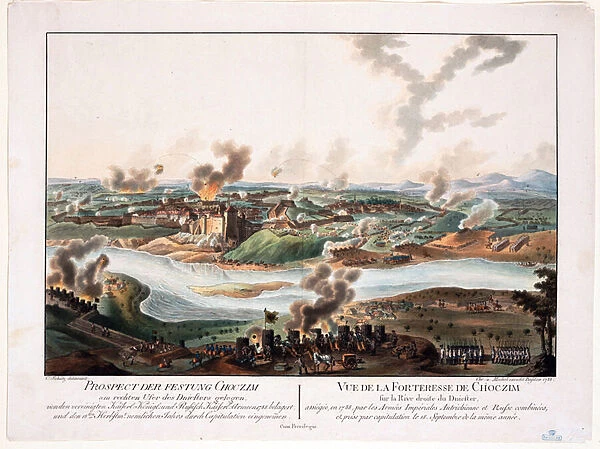 The siege of Khotyn (Chocim, Chotyn, Hotin, Choczim ou Khotine