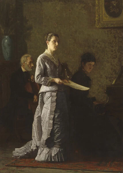 Singing a Pathetic Song, 1881 (oil on canvas)