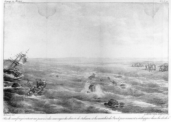 The Sinking of Sophie on the Saharan Coast, frontispiece to