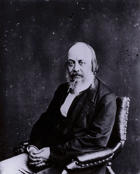 Sir Edwin Chadwick, English social reformer instrumental in changes to the Poor Laws and improvements in public health and sanitation (b  /  w photo)
