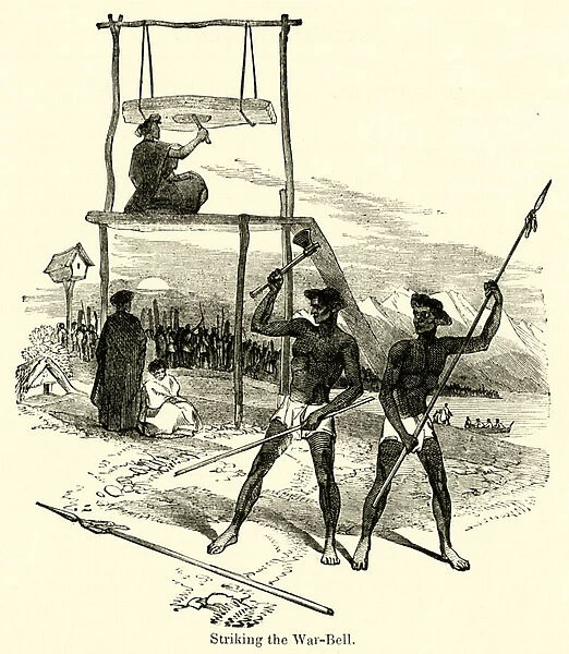 Striking the War-Bell (engraving)