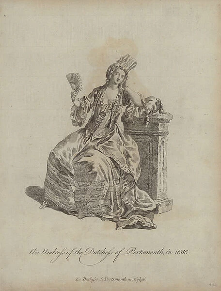 An Undress of the Duchess of Portsmouth in 1666 (engraving)