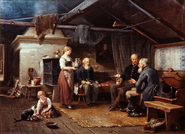 The Veterans (From Days Gone By), 1882 (oil on canvas)