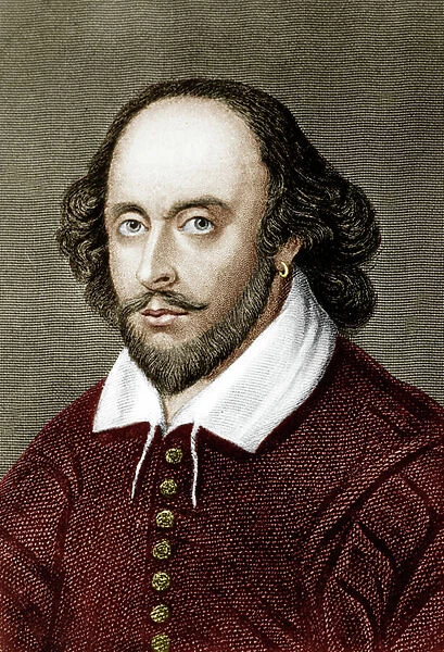 William Shakespeare (colour engraving)