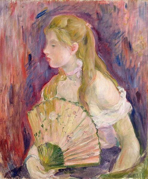 Young Girl with a Fan, 1893 (oil on canvas)