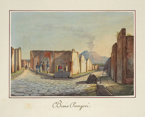 Bivio Pompei Pompei Unknown Watercolor 1840?