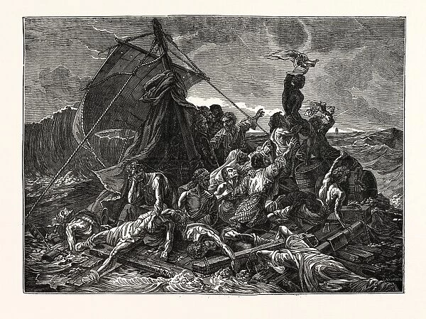 Crew of the Medusa on the Raft