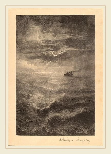 Elbridge Kingsley, At Sea, American, 1842-1918, c. 1883, wood engraving