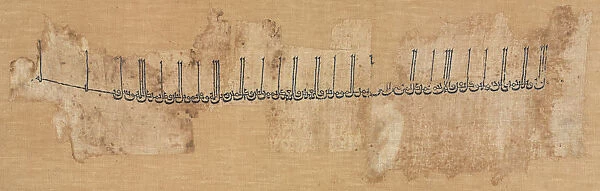 Embroidered cotton tiraz 991-1031 Iraq Baghdad