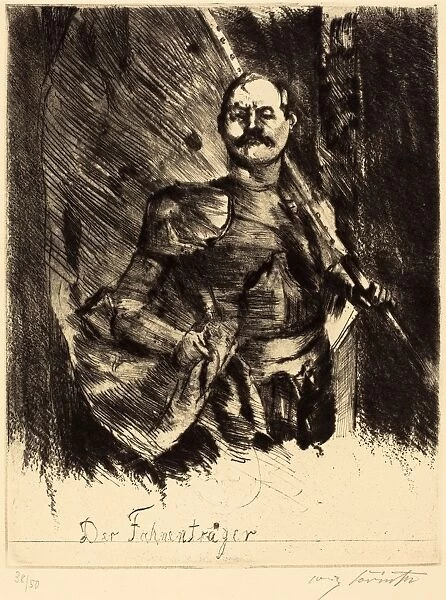 Lovis Corinth, Der FahnentraÔé¼ger (The Standard Bearer), German, 1858 - 1925, 1920