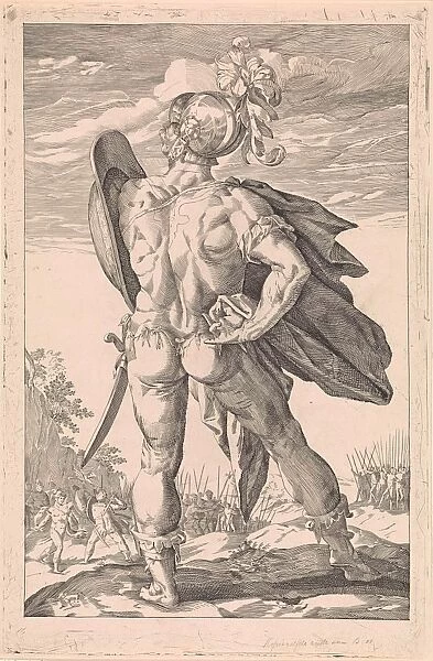 Marcus Valerius Corvus, Keijzer, Hendrick Goltzius, 1829