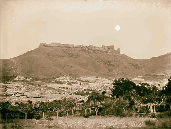 Margab Castle moon-rise 1934 Syria