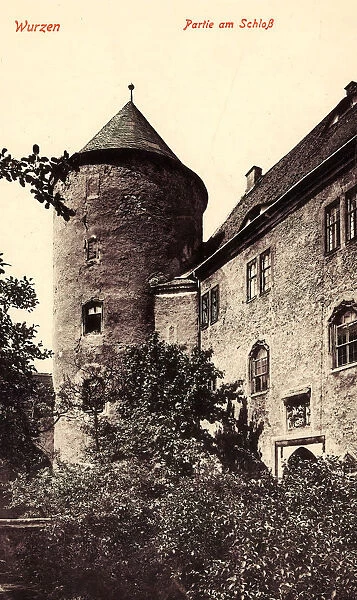 Schloss Wurzen art 1908 Landkreis Leipzig Wurzen