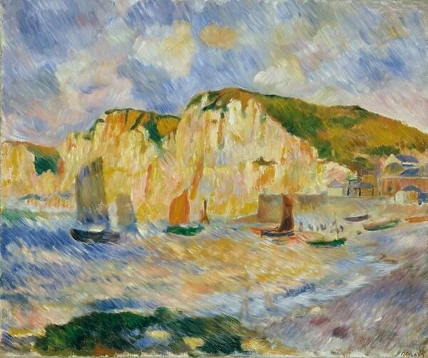 Sea Cliffs ca 1885 Oil canvas 20 1  /  4 x 25 51. 4 63. 5 cm