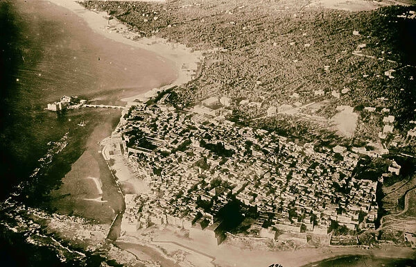 Series first aerial photographs Palestine Syria