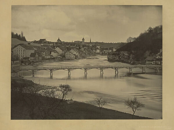 Town river Adolphe Braun French 1811 1877 France
