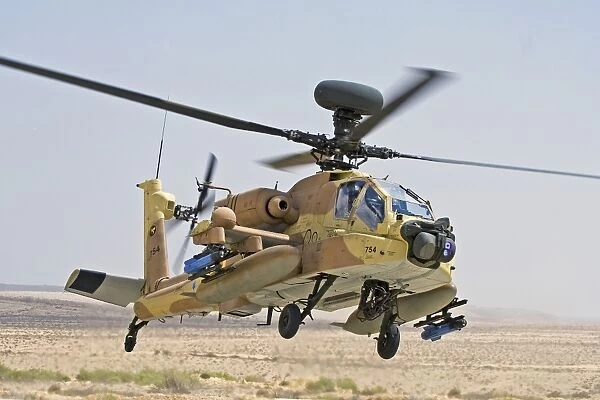 An AH-64D Saraph helicopter of the Israeli Air Force