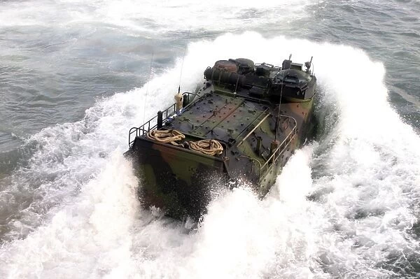 An amphibious assault vehicle