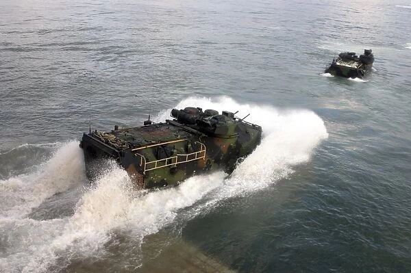 An amphibious assault vehicle