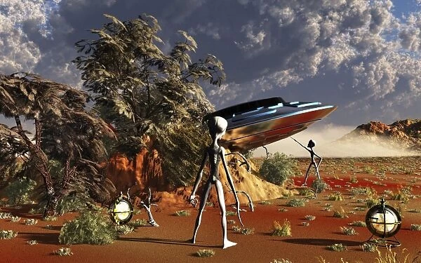 Artist concept of the Roswell incident
