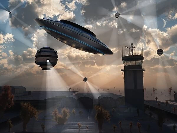 Artists concept of stealth technology being developed on Area 51