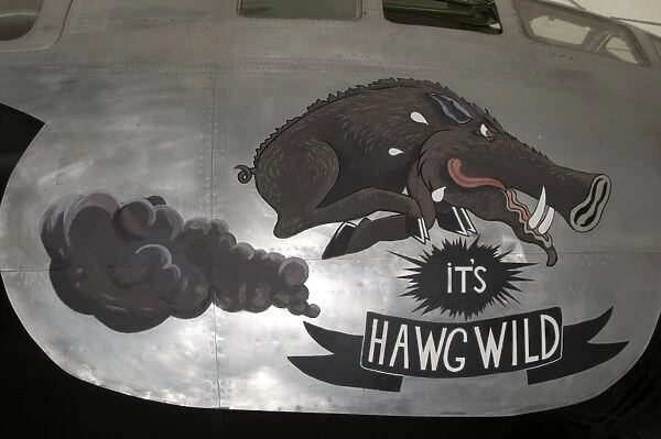 Artwork painted on the side of a B-29 Superfortress