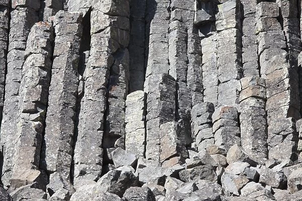 Basalt Columns formed by cooling lava