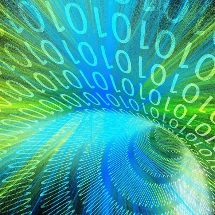 Framed Print : Binary code tunnel Framed Print : Binary code tunnel