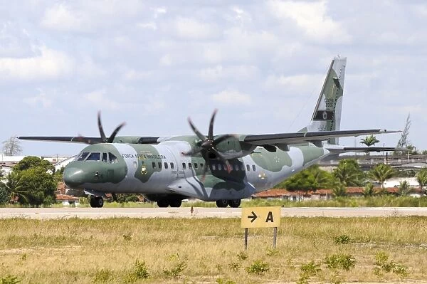 Brazilian Air Force C-105 on the runway at Natal Air Force Base